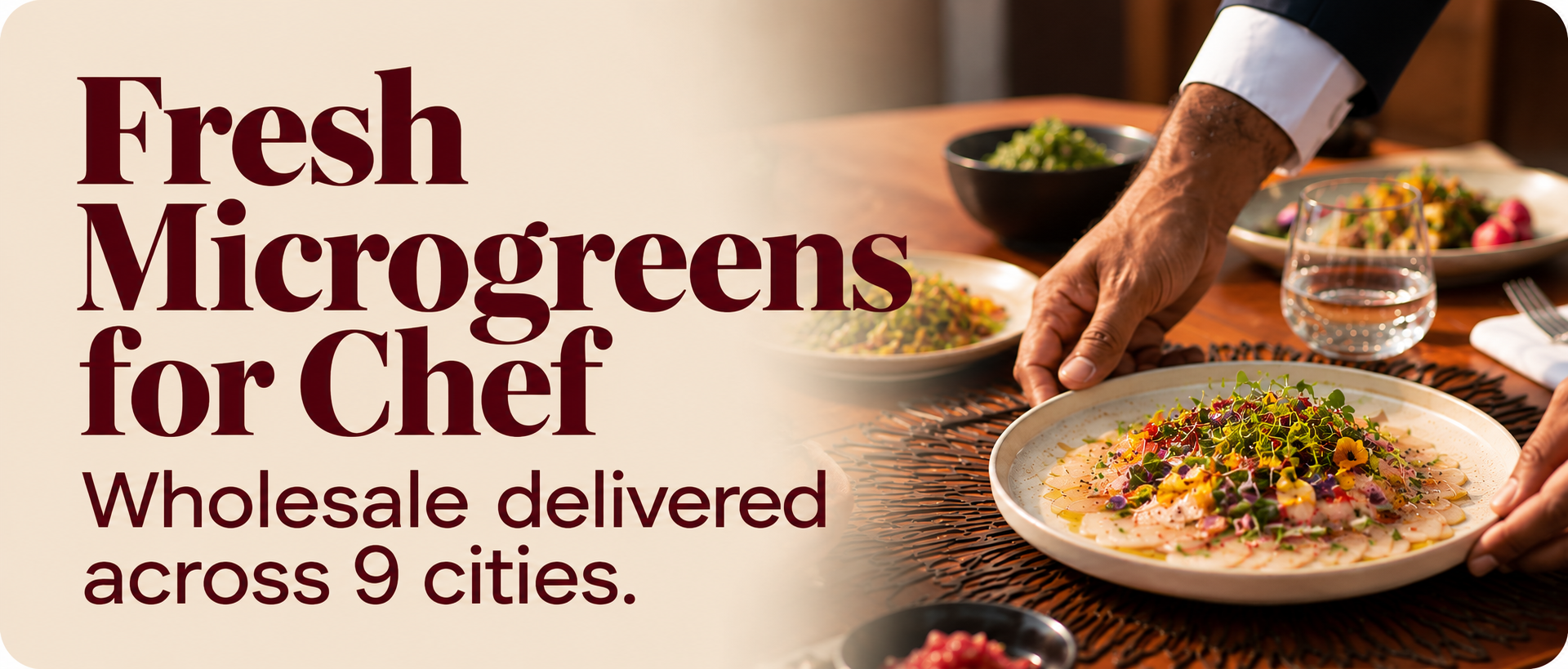 Fresh Microgreens for Chefs